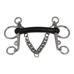 Pelham Durable Rubber Bit Horse Bits Equipo ecuestre equino Juego de 4 brocas 2025 - Product Image 4