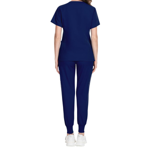 Haute qualité hôpital gommages uniforme ensemble infirmière Polyester Spandex femmes gommage ensembles uniformes soins infirmiers hommes gommages médicaux - Product Image 4