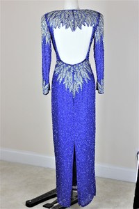 Elegante con cuentas de lentejuelas y cuentas Hombro Aline Forma del cuerpo dos mangas Vestido de noche Vestido de fiesta Vestido largo - Product Image 2