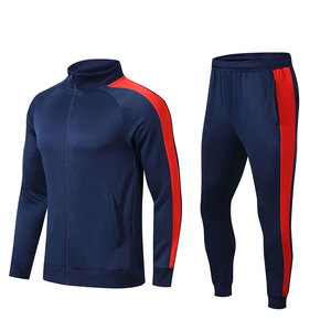 ชุดวอร์มสำหรับผู้ชายผ้าแห้งเร็วและทนทานพร้อมแจ็กเก็ตและกางเกงวิ่งแบบปรับได้ - Product Image 1