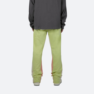 Pantalon de jogging personnalisé 100% coton pour hommes Polaire de haute qualité délavée à l'acide pour ourlet coupe bord empilé évasé droit Anti-rides Street - Product Image 2