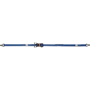 Correa de amarre DIN EN 12195-2 de 4 m de longitud y 25 mm de ancho con trinquete y ganchos puntiagudos LC U 1000 DaN de DOLEZYCH - Product Image 1
