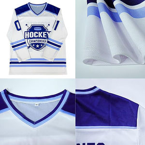 Unisex Custom Polyester Mesh Ice Hockey <b>Jersey</b> <b>Jacket</b> Breathable Sportswear with Authentic Embroidery Customized <b>Jacket</b> - Product Image 6