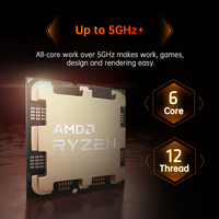 Gaming AMD R5 7600X CPU 4.7HGz/6 noyaux/12 Fils Ordinateur Carte Mère Accessoires Processeur PC De Bureau Processeurs AM5 AMD R5 7600X