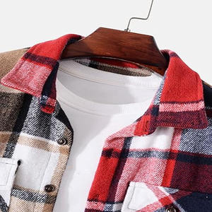 เสื้อเชิ้ตผ้าสักหลาดผู้ชายน้ำหนักเบาระบายอากาศได้ดีป้องกันรอยยับสบาย - Product Image 4