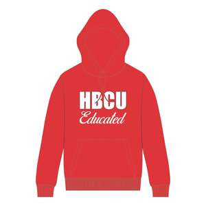 Sudadera con Capucha Roja de la Hermandad Universitaria HBCU, Bordado Chenille, Hermandad Griega Delta Divine Nine, Sudadera con Capucha de Moda Universitaria - Product Image 2