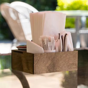 Porte-serviettes en bois de qualité supérieure, fait à la main, esthétique naturelle polyvalente pour les espaces contemporains - Product Image 1