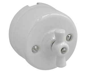 Superficie in porcellana bianca crossover 10A 250V (F-Bright 2902022) - Product Image 1