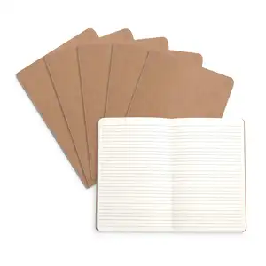Caderno de Papel Kraft para Estudantes, cadernos de papelaria personalizados para crianças, calendário escolar personalizado por atacado, exercícios de costura e planejamento