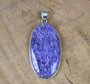 จี้ทรงรีทำมือจากชารอยต์ เงินแท้ 925 เครื่องประดับอัญมณ์ สร้อยคอผู้หญิง ดีไซน์หรูหรา ของขวัญ - Product Image 1