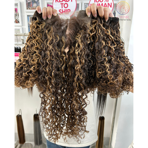 วิกผมหยิกแบบชาวเวียดนามสีดำธรรมชาติ - Product Image 5