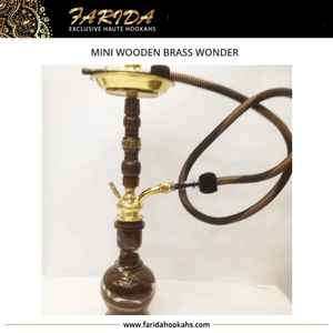 Farida ชุดฮุคคาสุดหรูขนาดเล็กสไตล์อียิปต์อุปกรณ์มอระกู่ทำจากไม้ขายดีที่สุดทำจากทองเหลือง - Product Image 3