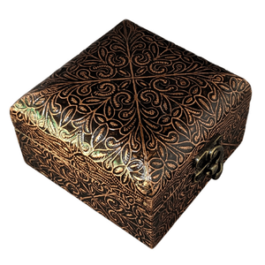 Luxurious Handcrafted Wooden Meenakari Art Jewellery <b>Box</b> Rectangle <b>Heart</b> <b>Shape</b> Travel-friendly Carton-packed Jewelry Storage - Product Image 5