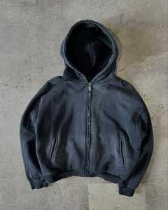 เสื้อฮู้ดพิมพ์ลายนูนสำหรับผู้ชายเสื้อมีฮู้ดโอเวอร์ไซส์ลายกรดซักแบบกำหนดเอง - Product Image 6