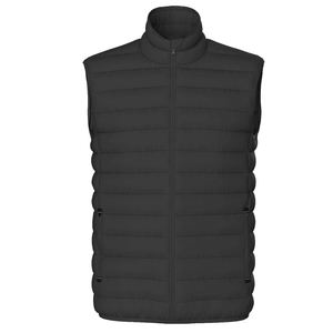 Men padded shiny Puffer Vest Winter Warm Stand Collar <b>Waterproof</b> Quilted <b>Lightweight</b> Sleeveless <b>Packable</b> bubble puffy Gilet - Product Image 5