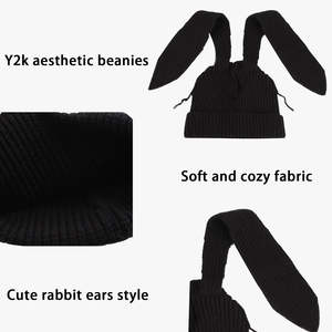 Bonnet en tricot doux unisexe, chaud et extensible, parfait pour les voyages quotidiens, hiver, style de rue - Product Image 3