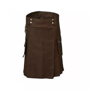 Kilt écossais de haute qualité personnalisé en acier inoxydable et plastique, jaune et noir, 8 yards, tartan royal Stewart pour hommes - Product Image 2