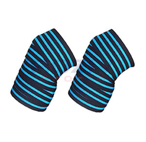 Wholesale Custom Power Lifter <b>Knee</b> <b>Wraps</b> Cotton Breathable Lightweight Thick Joint Support Weight Lifting Gym Training Straps - Product Image 6