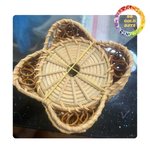 Handmade <b>rattan</b> <b>placemat</b> with mother of pearl inlay | Wholesales from Viet Nam - Product Image 2