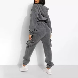 Design personnalisé délavé à l'acide survêtement pour femmes haut nouveau survêtement court grande taille avec hauts courts en gros 100% coton joggers - Product Image 5
