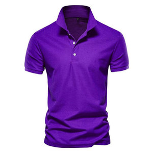 Summer Business New T-shirt Polo à manches courtes pour hommes Lapel Leisure Solid Color Fashion Embroidery T-shirt - Product Image 1