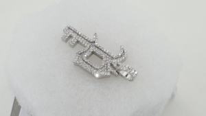 Personnalisable Hip Hop 'A' Lettre Pendentif Iced Out Moissanite avec Diamant Bijoux en Argent pour Hommes et Femmes - Product Image 4