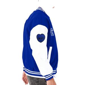 Veste universitaire en toile personnalisable de haute qualité avec manches en cuir brodées en chenille à séchage rapide Couleurs personnalisées-pour l'hiver - Product Image 2