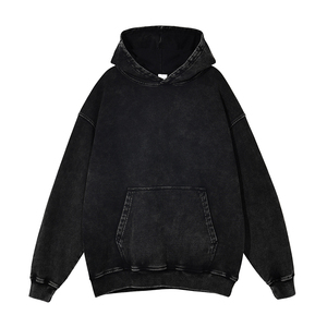 เสื้อฮู้ดผู้ชายแบบล้างกรดแขนยาวแบบลำลองน้ำหนักเบาเสื้อฮู้ดเทรนด์ - Product Image 6
