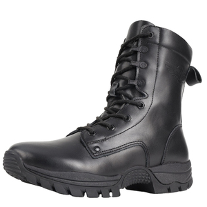 รองเท้าปีนเขาหนังแท้สำหรับผู้ชายรองเท้าเซฟตี้รองเท้าหัวเหล็กระบายอากาศได้ดีภายในดูดซับแรงกระแทก - Product Image 6