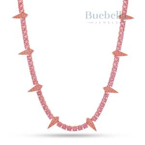 Hot Selling 925 Silver 14K Gold Plated 5mm <b>Moissanite</b> Diamond Wakanda Tennis Chain <b>Necklace</b> for Men - Product Image 5