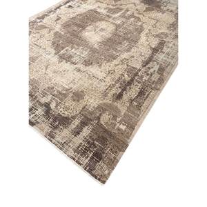 พรมขนสัตว์ถักมือลายเมดัลเลียนสีเบจ-น้ำตาลทรงสี่เหลี่ยมผืนผ้าสำหรับบ้าน รถยนต์ รุ่น Skwl-498 พรมห้องนั่งเล่น พรมทางเดิน - Product Image 2