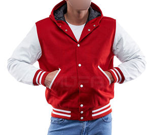 Vestes universitaires vierges personnalisées Veste universitaire Letterman unie à logo personnalisé pour hommes grande taille Vestes universitaires 2024 - Product Image 5