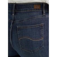 Jean en denim stretch léopard taille mi-haute pour femme, coupe crayon skinny, patchwork, boutonné, effet push-up et rehaussement des fesses, avec logo