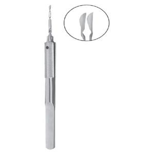 Akahoshi Combo Prechopper droit pointu Micro Instruments ophtalmiques en acier inoxydable pré-chopper Instruments ophtalmiques - Product Image 6