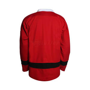 Jersey de hockey sobre hielo en stock, camiseta de hockey sobre hielo de color contrastante y ropa deportiva transpirable, camiseta de hockey sobre hielo - Product Image 6