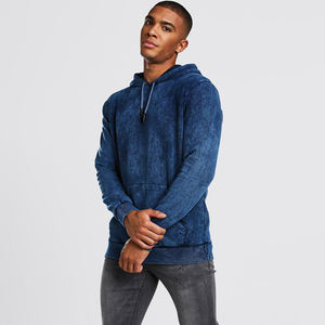 Ventes en gros de sweats à capuche unisexes en molleton de coton lourd brodés, logo personnalisé, surdimensionnés, lavés à l'acide, pull d'hiver - Product Image 1