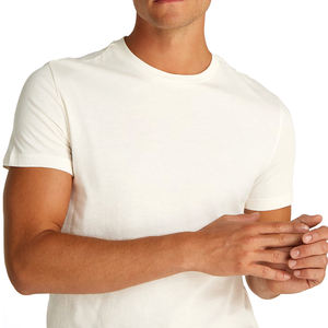Fabricante personalizado hombres camisetas ligero algodón liso en blanco mejor tela impresión personalizada logotipo tejido carácter ecológico - Product Image 4