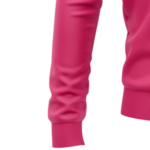 Sweat à capuche mi-zippé ample pour homme, vintage, uni, teint en pièce, en polaire polyester/coton respirant, brodé, pour l'hiver - Product Image 3