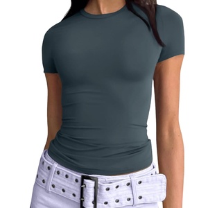 Camisetas Cortas para Mujer, Calidad Premium, Ropa Deportiva Holgada, Tejido Ecológico y Transpirable, Gran Venta 2026 - Product Image 1