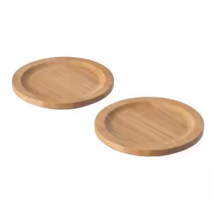 Assiette à dîner en bois d'acacia Assiette à dîner en bois d'acacia pour la décoration de la maison et du restaurant Assiette en bois par l'artisanat du croissant - Product Image 1