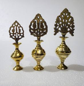 Women's Traditional & Religious Style Indian Brass Eye Liner & <b>Powder</b> Storage Pot Metal Makeup Container <b>Casting</b> AE - Product Image 6