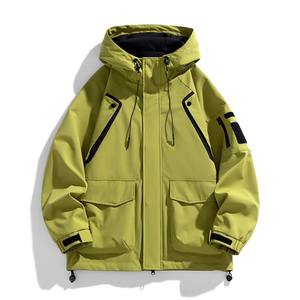 Chaqueta Cortavientos de Lona Informal para Hombre, Estilo Vintage, de Alta Calidad, para Otoño e Invierno 2026, Fabricante OEM Personalizado, Impermeable - Product Image 2