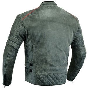 Veste de moto confortable coupe slim imperméable coupe-vent de qualité supérieure en cuir de vache véritable pour homme - Product Image 2