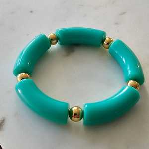 กำไลเรซิ่นสีสันสดใสสำหรับเครื่องประดับแฟชั่น - Product Image 1