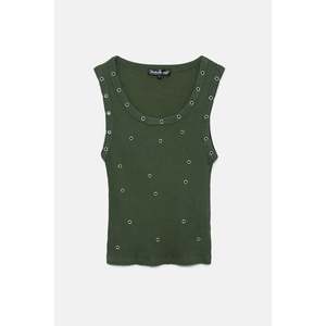 Sous-vêtement en coton à œillets lavés - Product Image 6