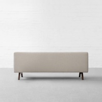Canapé sectionnel convertible 3 places en bois de teck, moderne et luxueux, avec coussins en tissu écologique et mousse, pliable, idéal pour villa et école - Grande Vente