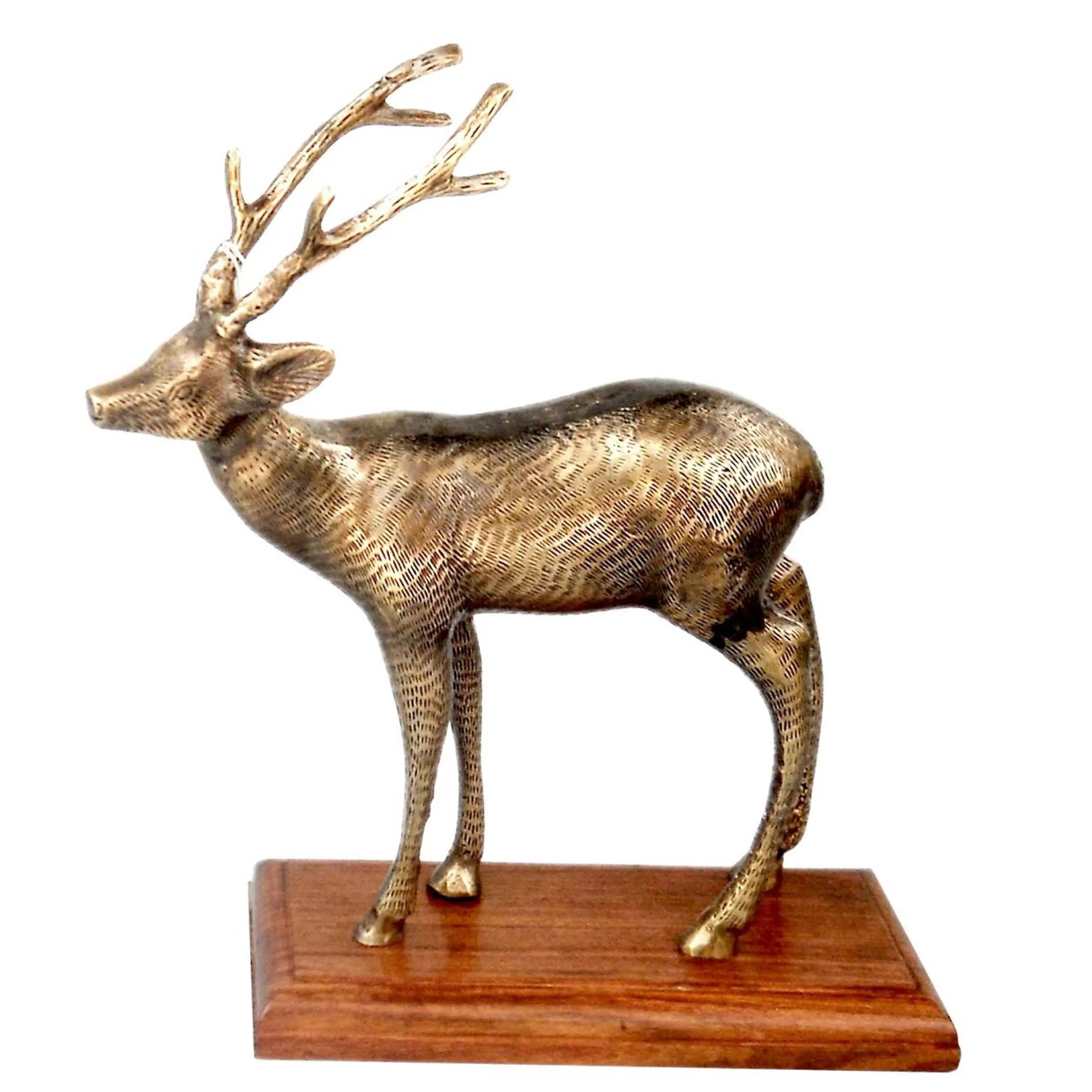 Décorations de table de salon maison à très bas prix Sculpture décorative Animal renne artisanat en métal pour la décoration