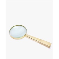 Magnifying Glass Lighted Handheld Led Working Magnifier Reading Magnifying Glass High Magnification Acrylic Lens Golden Finish