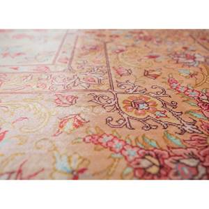 Tapis en soie noué à la main Gulmarg Gold Pae-5709, tapis décoratif floral pour la maison - Product Image 3