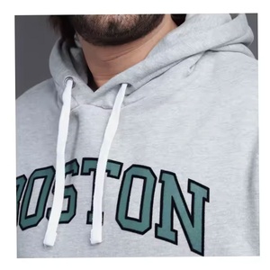 Sweat à capuche zippé personnalisé de haute qualité Double couche épaule tombante poids lourd surdimensionné sweats à capuche zippés coton polaire à capuche - Product Image 5